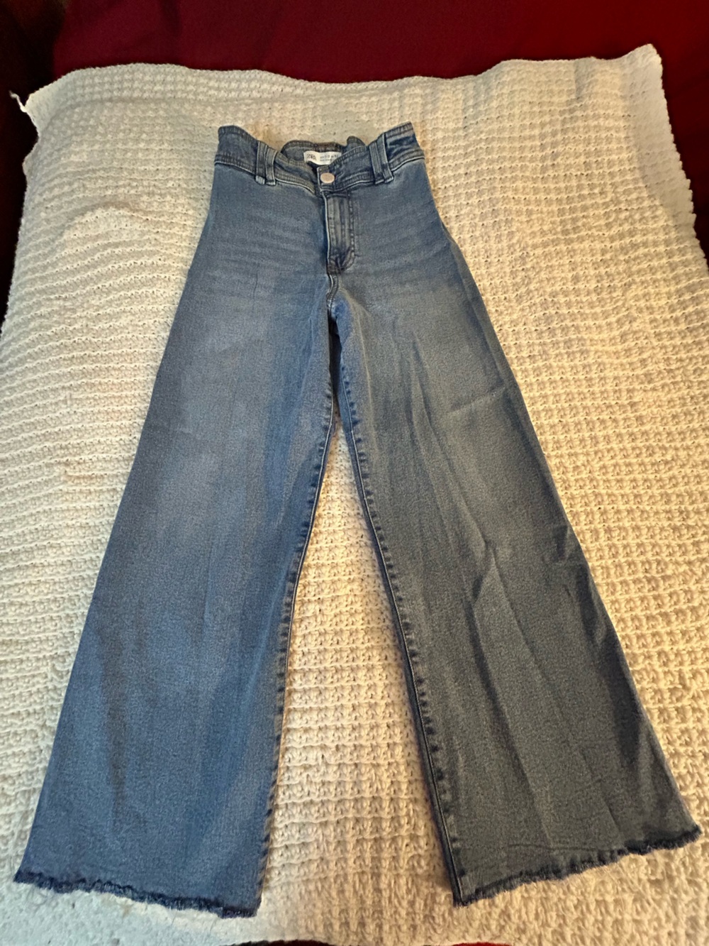 Zara Kids Wide-Leg Blue Jeans